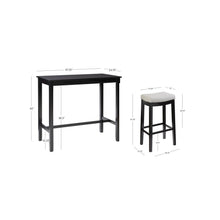 Claridge 3Pc Bar Set Black Grey
