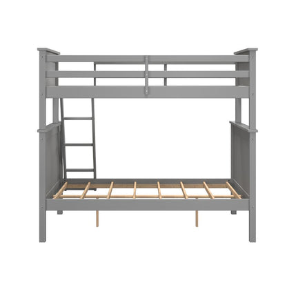 Leah Twin Over Full Bunk Bed Gray