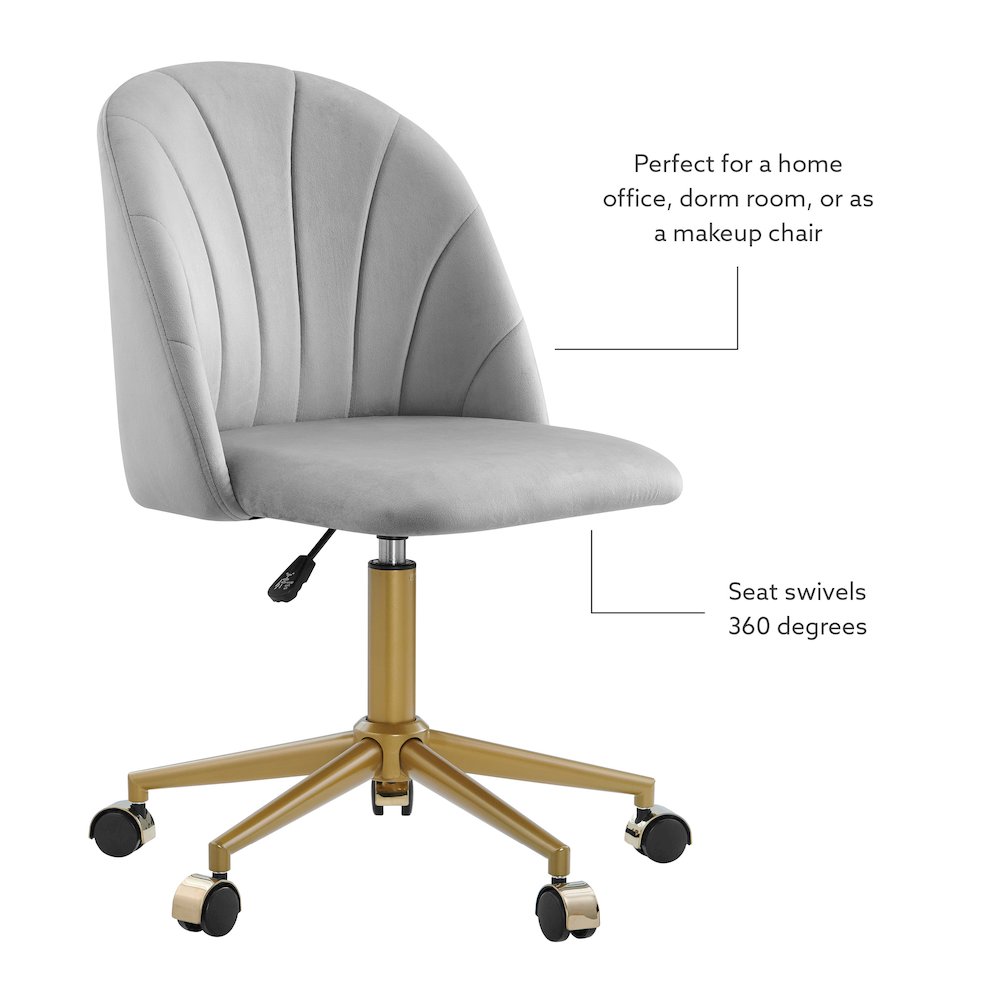 Adalynn Desk Chair Light Gray