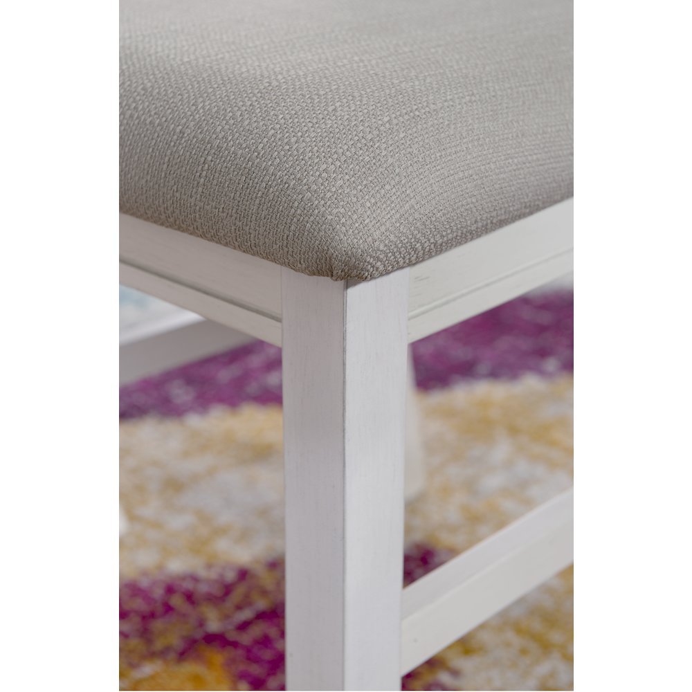 Turino Distressed White Side Chair