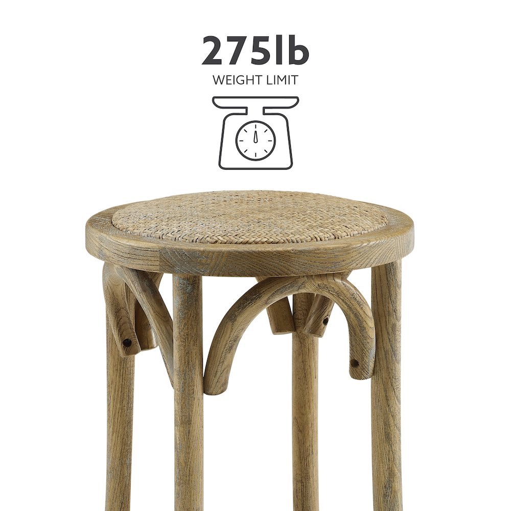 Rae Rattan Seat Backless Counter Stool