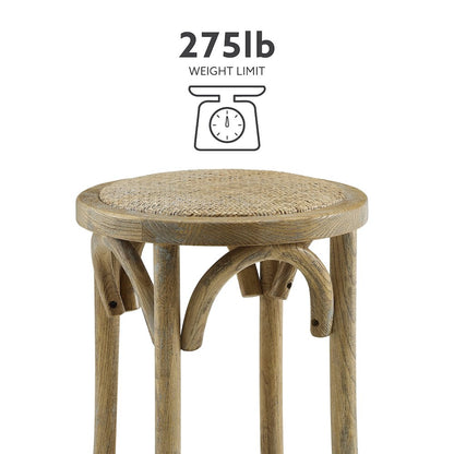 Rae Rattan Seat Backless Counter Stool