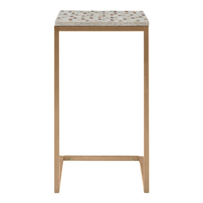 Priscille Capiz Fish Mosaic Accent C Table