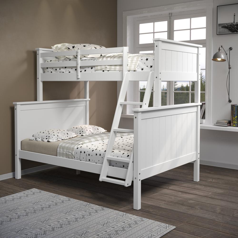 Leah Twin Over Full Bunk Bed White