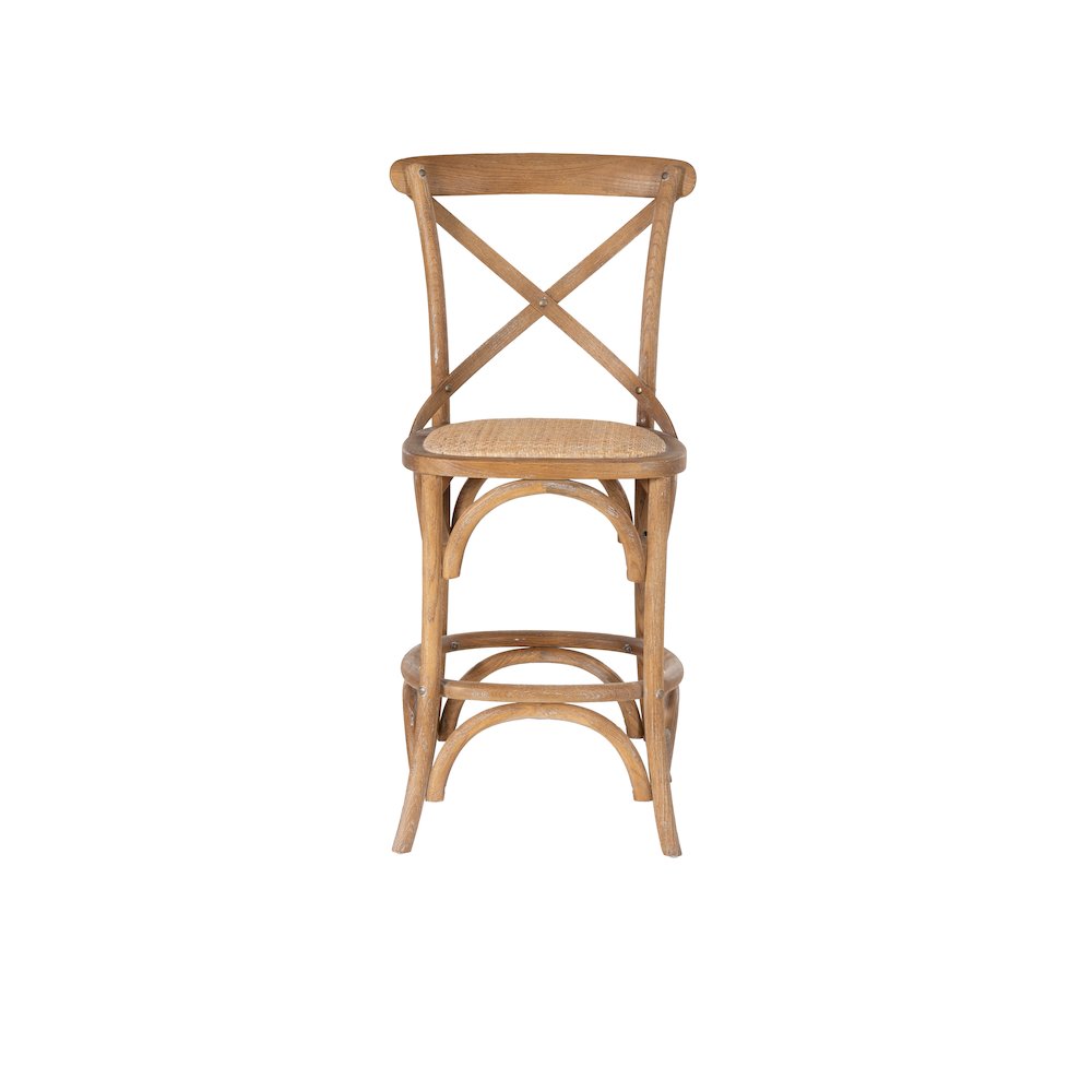 Roxy 24.5 In Gray Wash Counter Stool