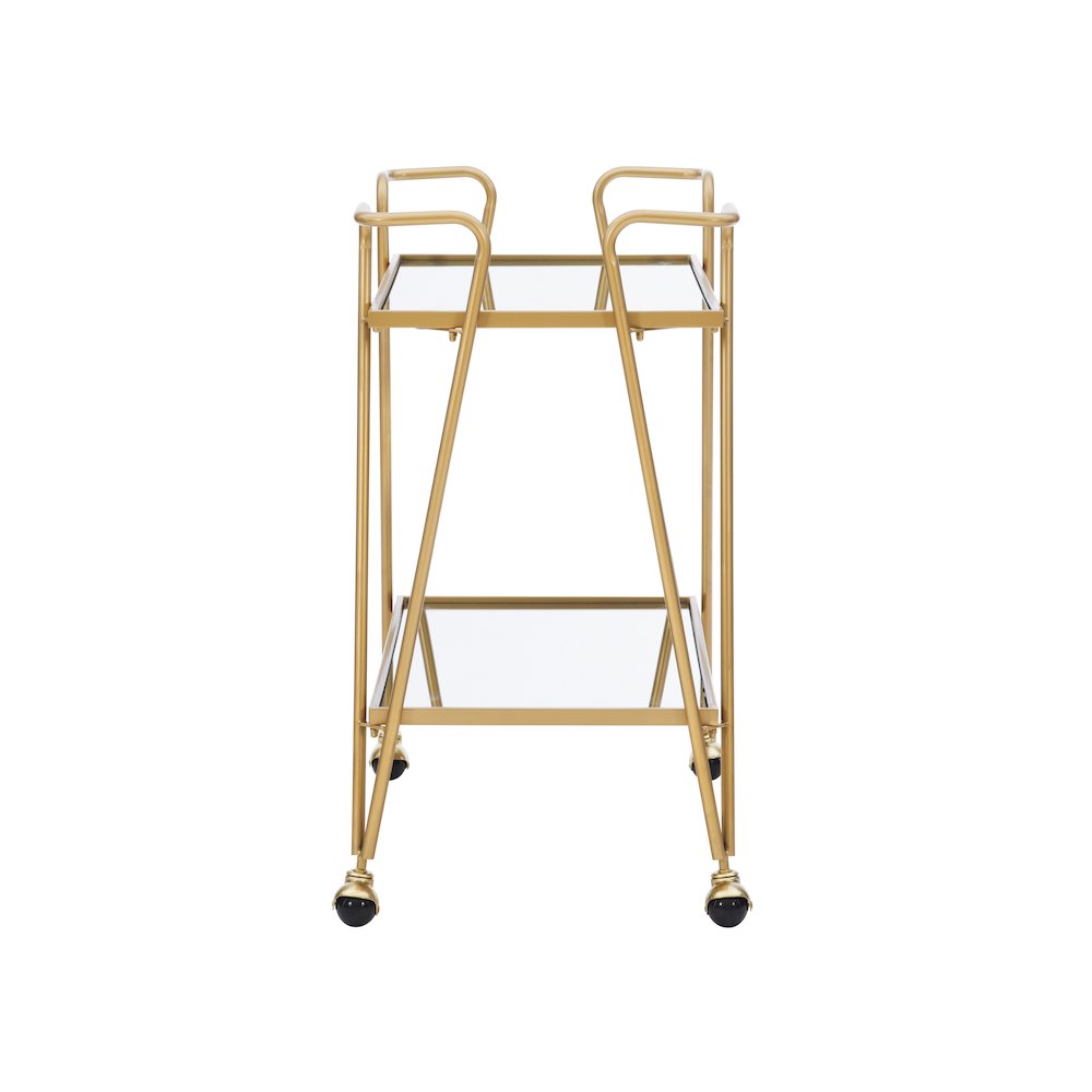 Gold Mid-Century Bar Cart