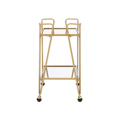 Gold Mid-Century Bar Cart
