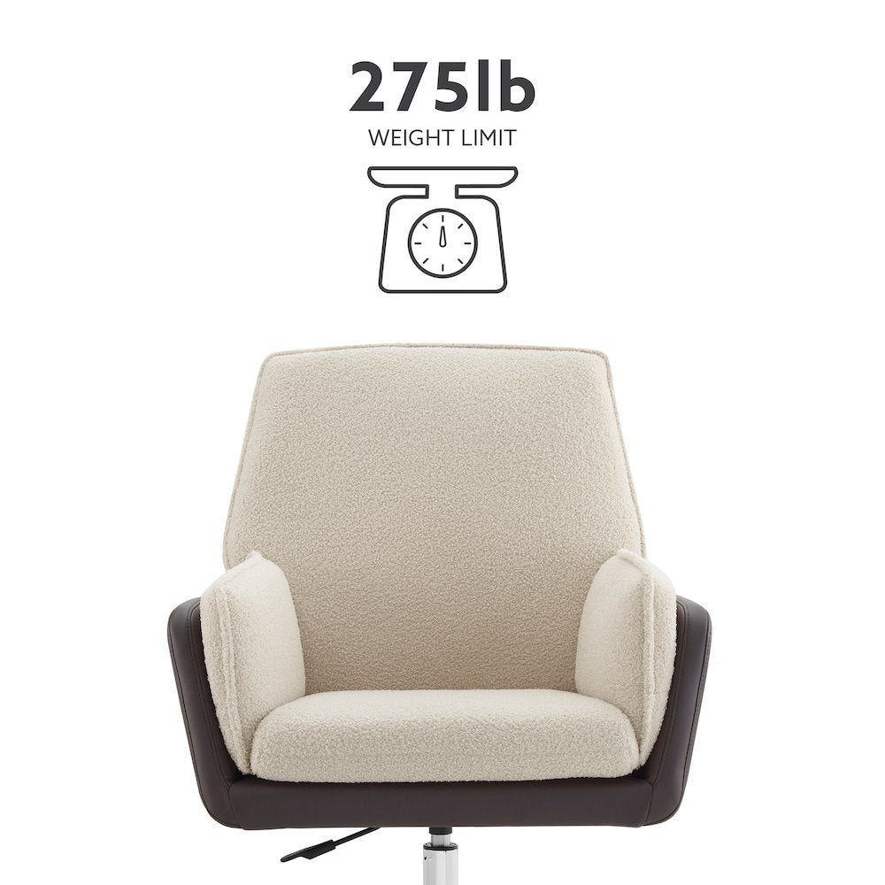Marion Swivel Chair Brown Natural