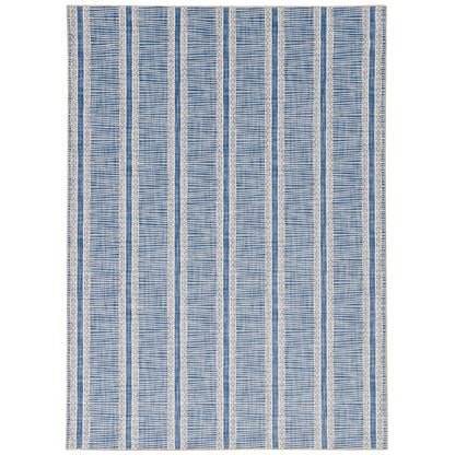 Washable Wallen Ivory/Blue 5x7, Rug