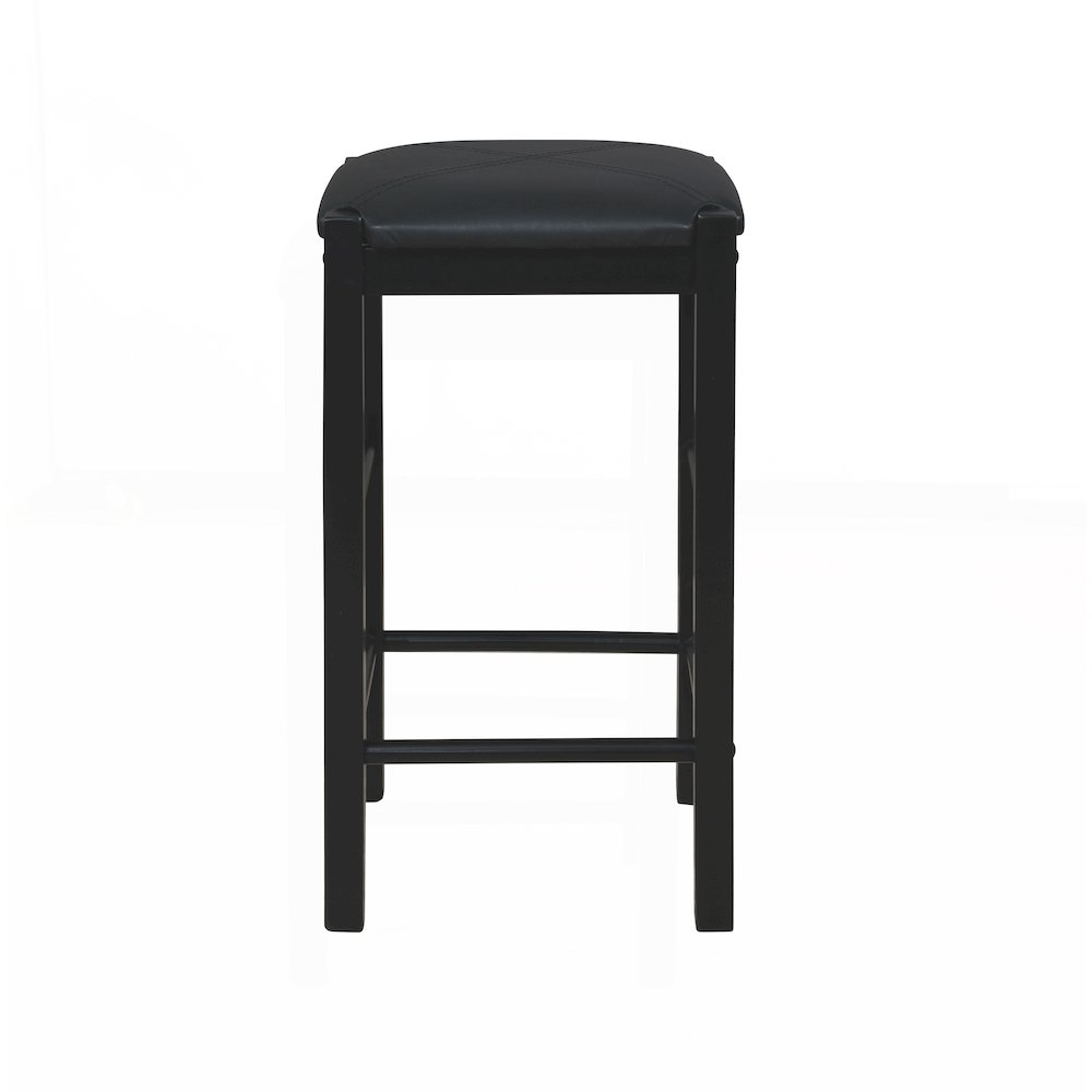 Lancer Backless Counter Stools, Black - Set Of Two