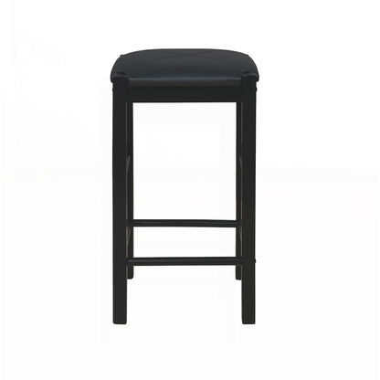 Lancer Backless Counter Stools, Black - Set Of Two
