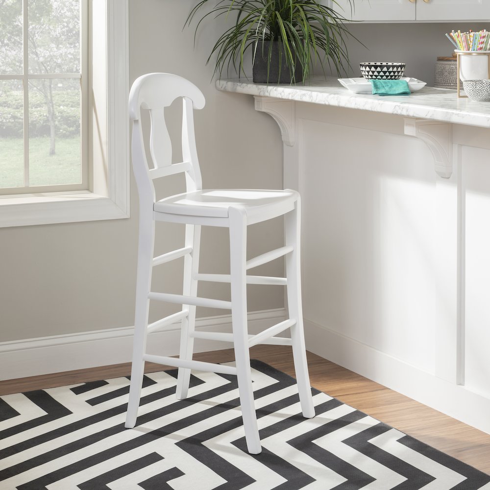 Vander Counter Stool, White, Set Of 2