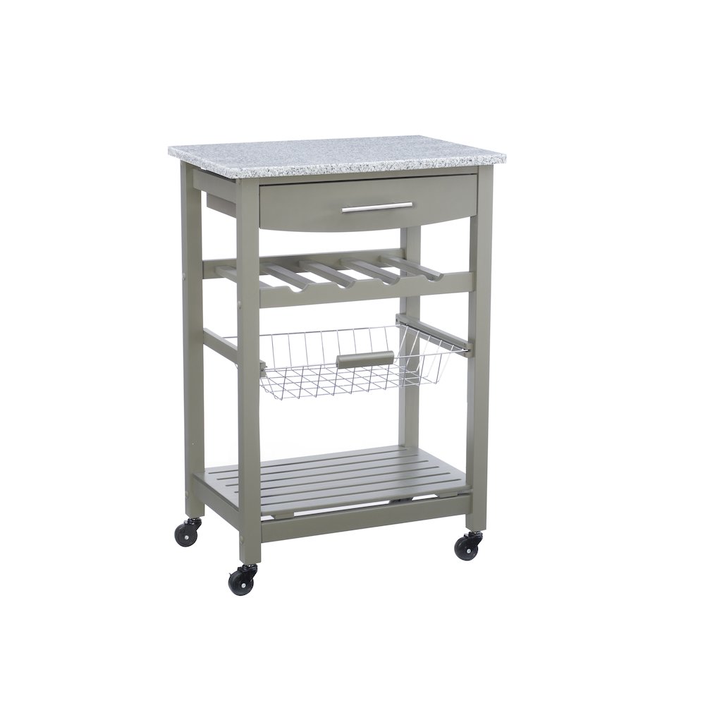 Roger Gray Kitchen Island Granite Top