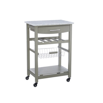 Roger Gray Kitchen Island Granite Top