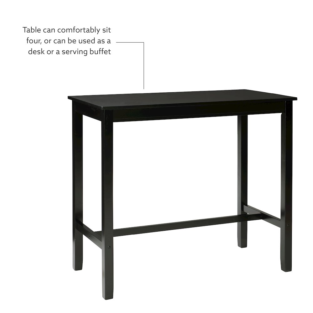Claridge 3Pc Bar Set Black White