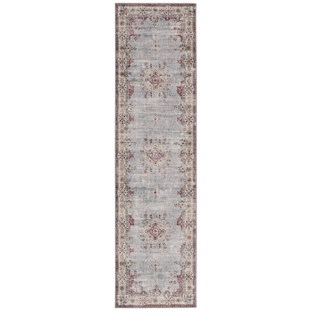 Washable Lennox Pale Blue/Ivory 2x8, Rug