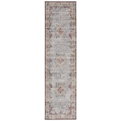 Washable Lennox Pale Blue/Ivory 2x8, Rug