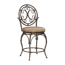 Big and Tall Scroll Circle Back Counter Stool