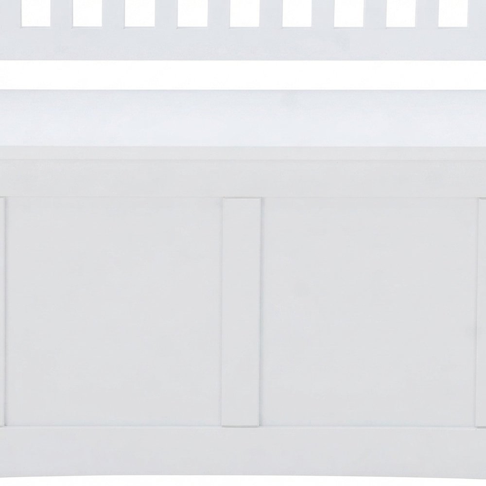 Rubberwood Flip-Top Storage Bench with Hidden Compartment for Entryway, White
