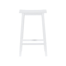 White Saddle Bar Stool
