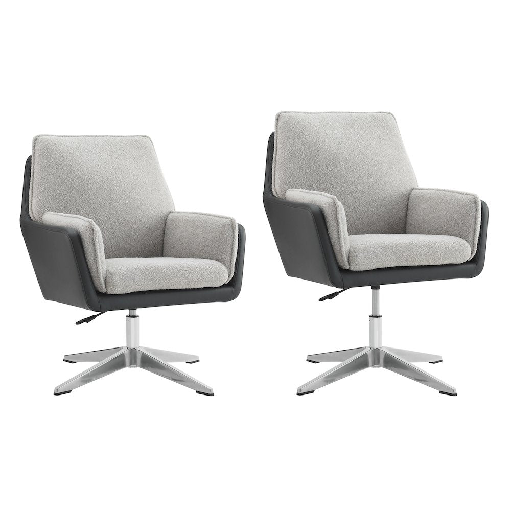 Marion Swivel Chair Black Grey