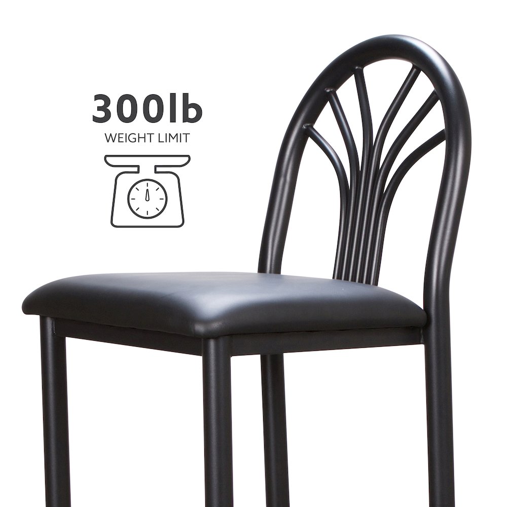 Thayer Barstool Black Set Of 2