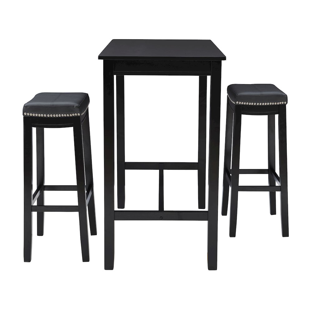 Claridge 3Pc Bar Set Black