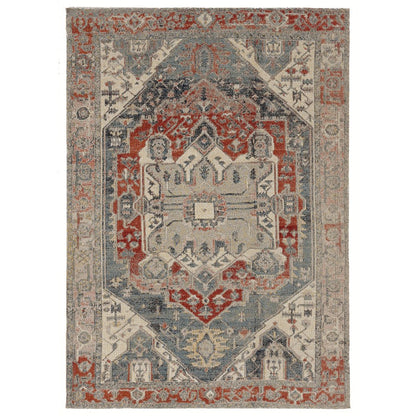 Great Zero Anlow Ivory & Blue 3x5, Rug