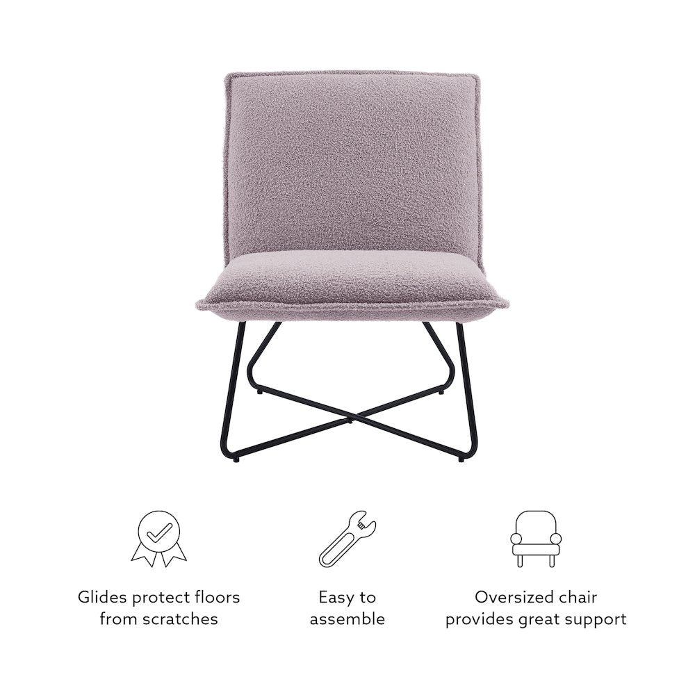 Kelvin Sherpa Grey Chair