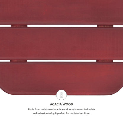 Red Adirondack End Table
