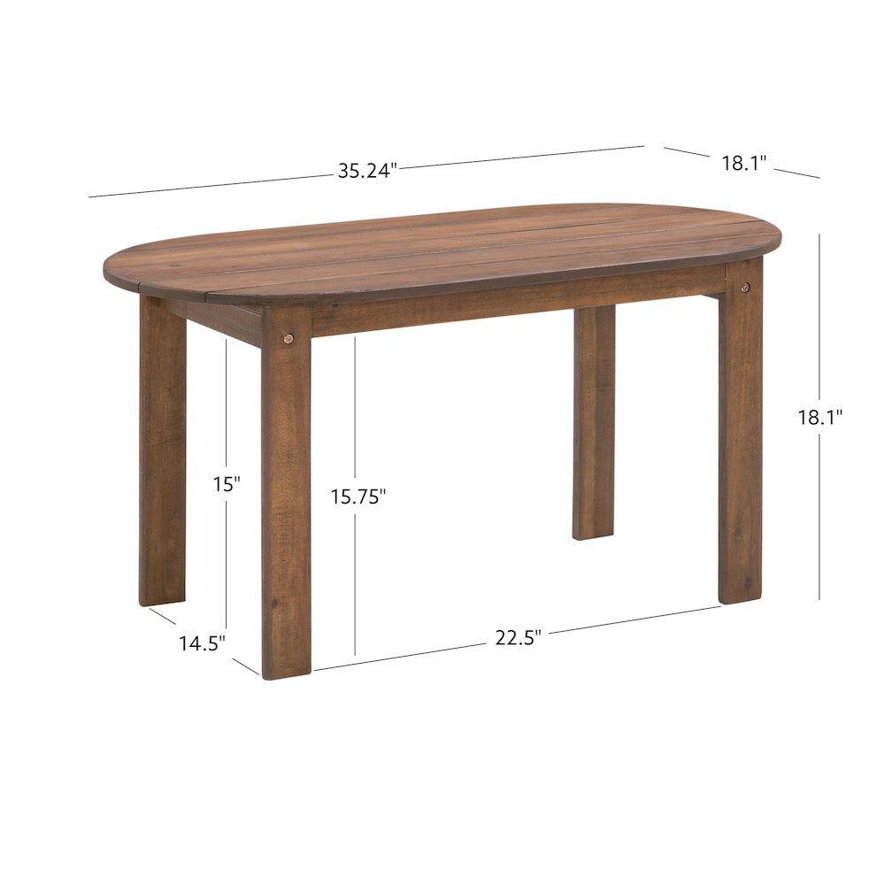 Adirondack Acorn Coffee Table