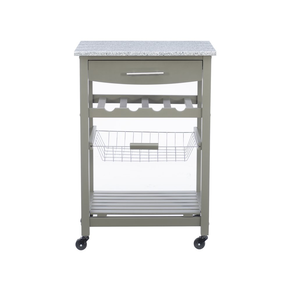 Roger Gray Kitchen Island Granite Top