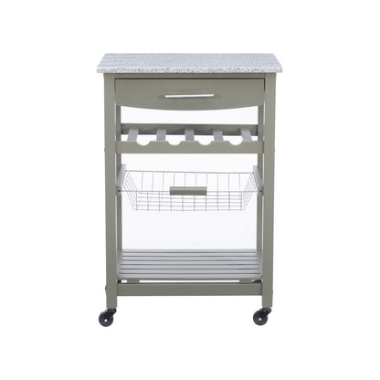 Roger Gray Kitchen Island Granite Top