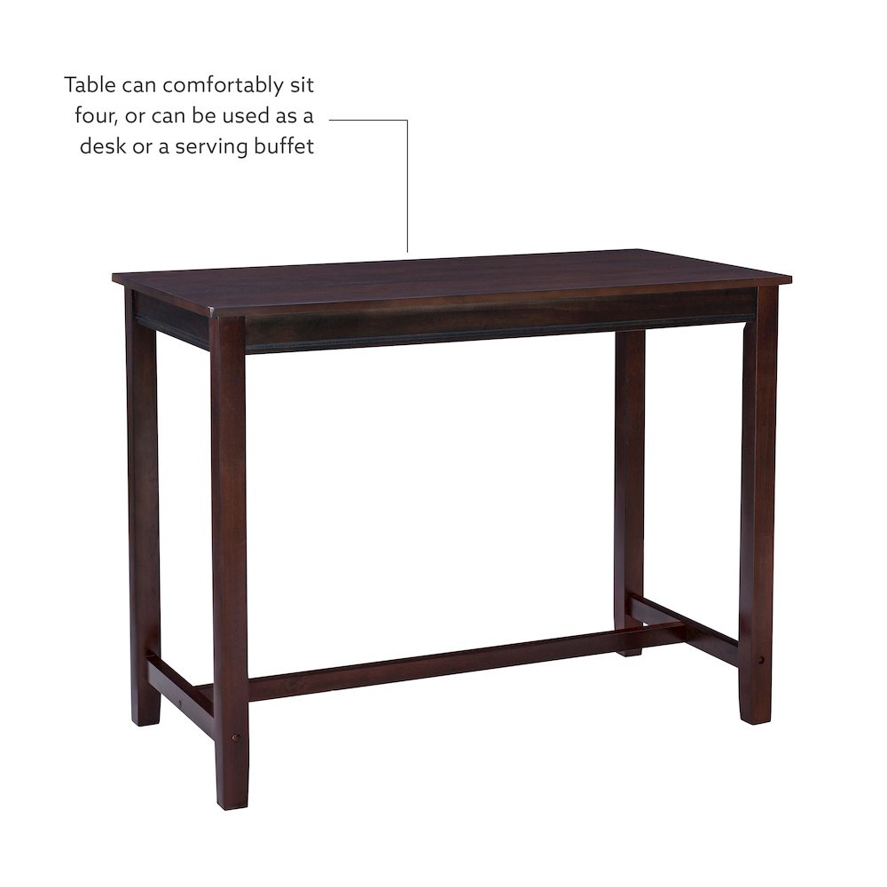 Claridge 3Pc Counter Set Brown Red
