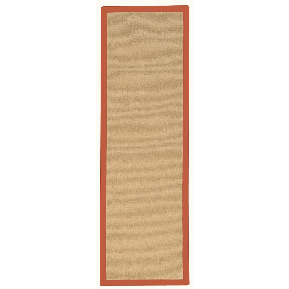 Athena Sisal & Burnt Orange 2.6x12, Rug
