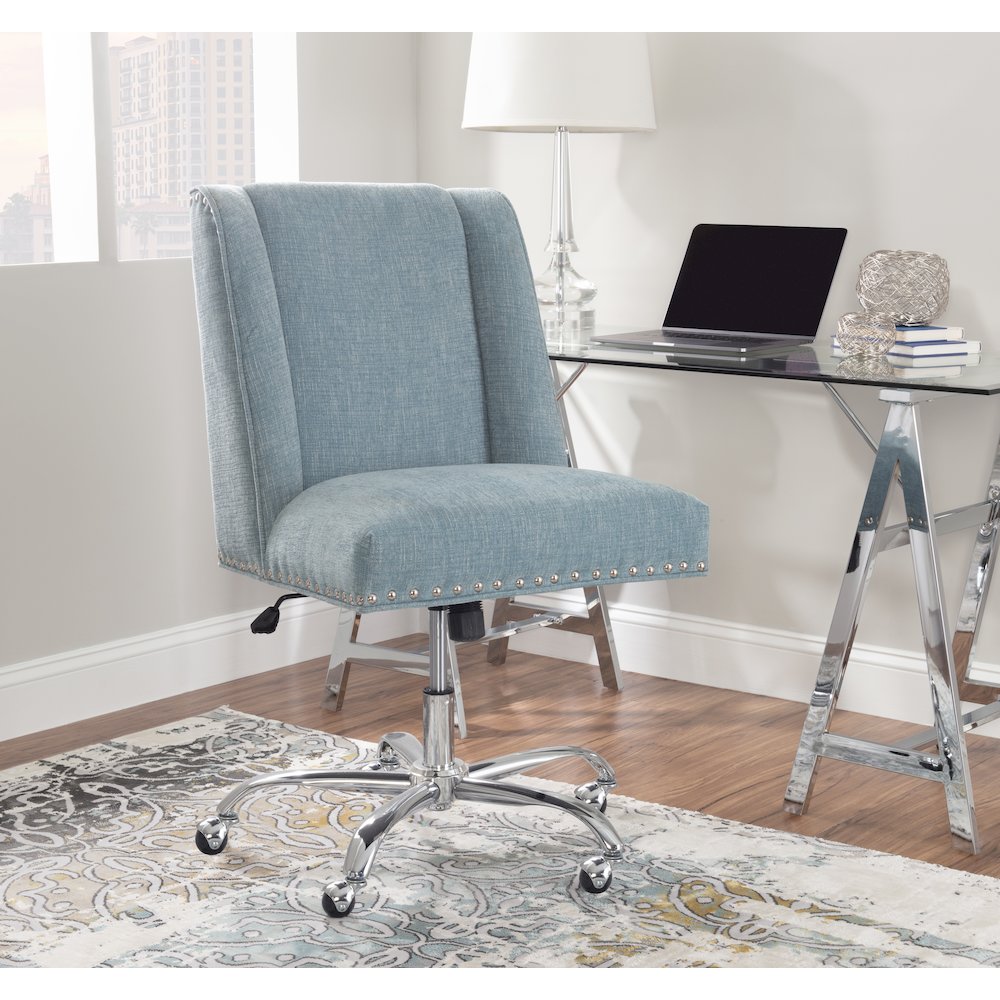 Draper Office Chair, Aqua