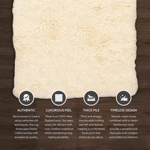5A Flokati Natural grams 7x10, Rug