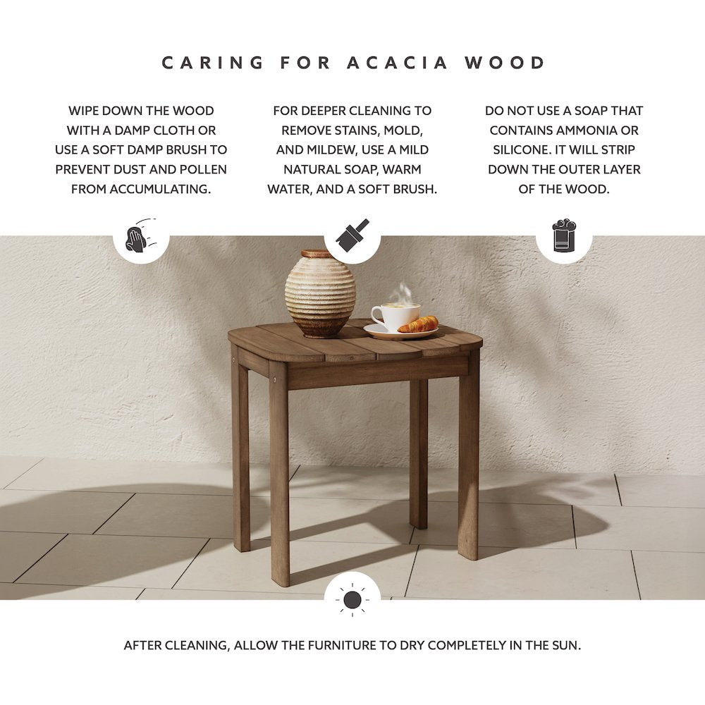 Acorn Finish Adirondack End Table
