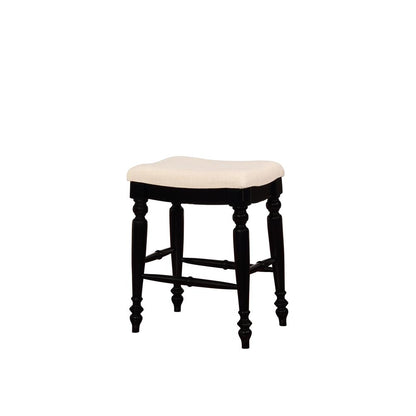 Marino Black Backless Counter Stool