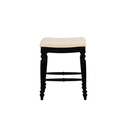 Marino Black Backless Counter Stool