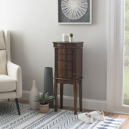 Louis Philippe Walnut Jewelry Armoire