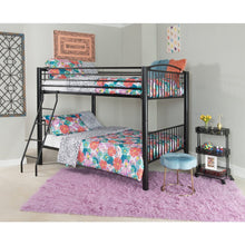 Heavy Metal Black Full Over Full Bunk Bed