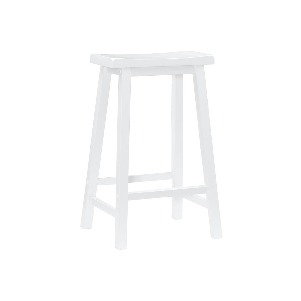 White Saddle Bar Stool