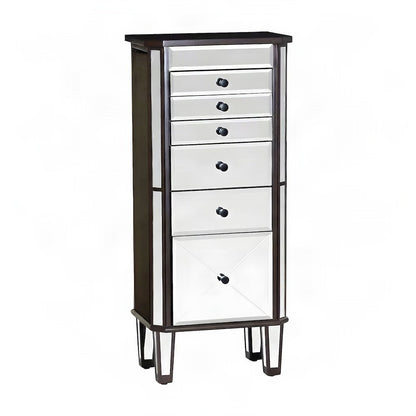FurniFact Jewelry Armoire, Brown