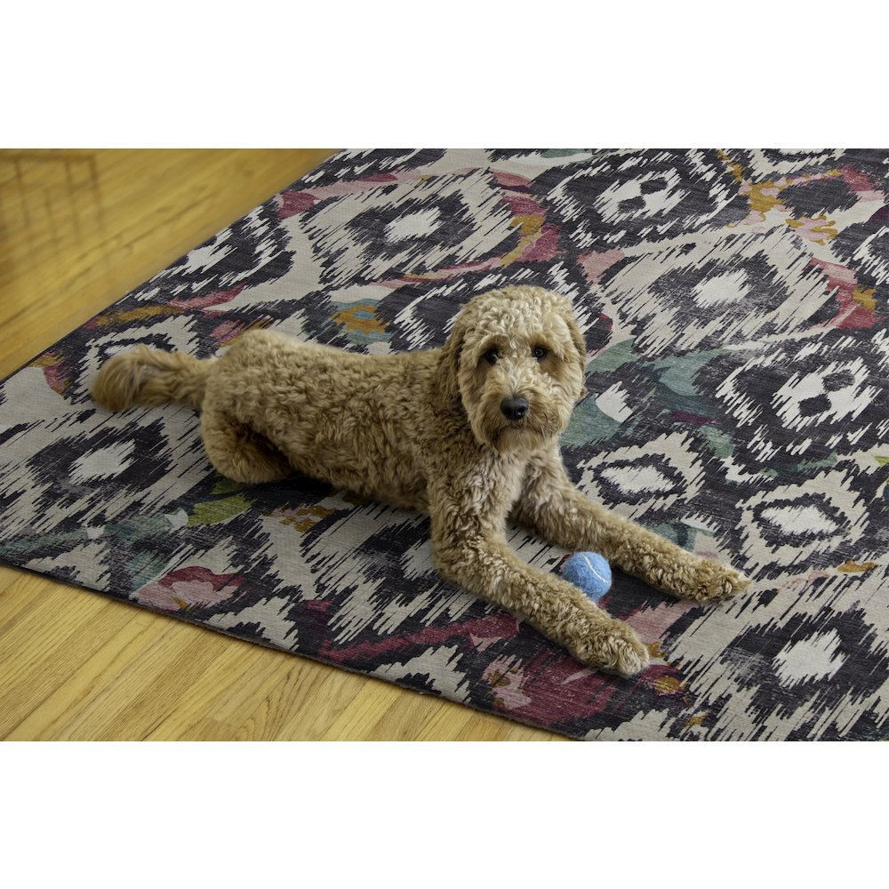Outdoor Washable Grayton Ivory & Charcoal 5' X7', Rug