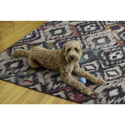Outdoor Washable Grayton Ivory & Charcoal 5' X7', Rug