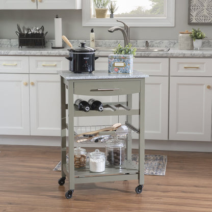 Roger Gray Kitchen Island Granite Top