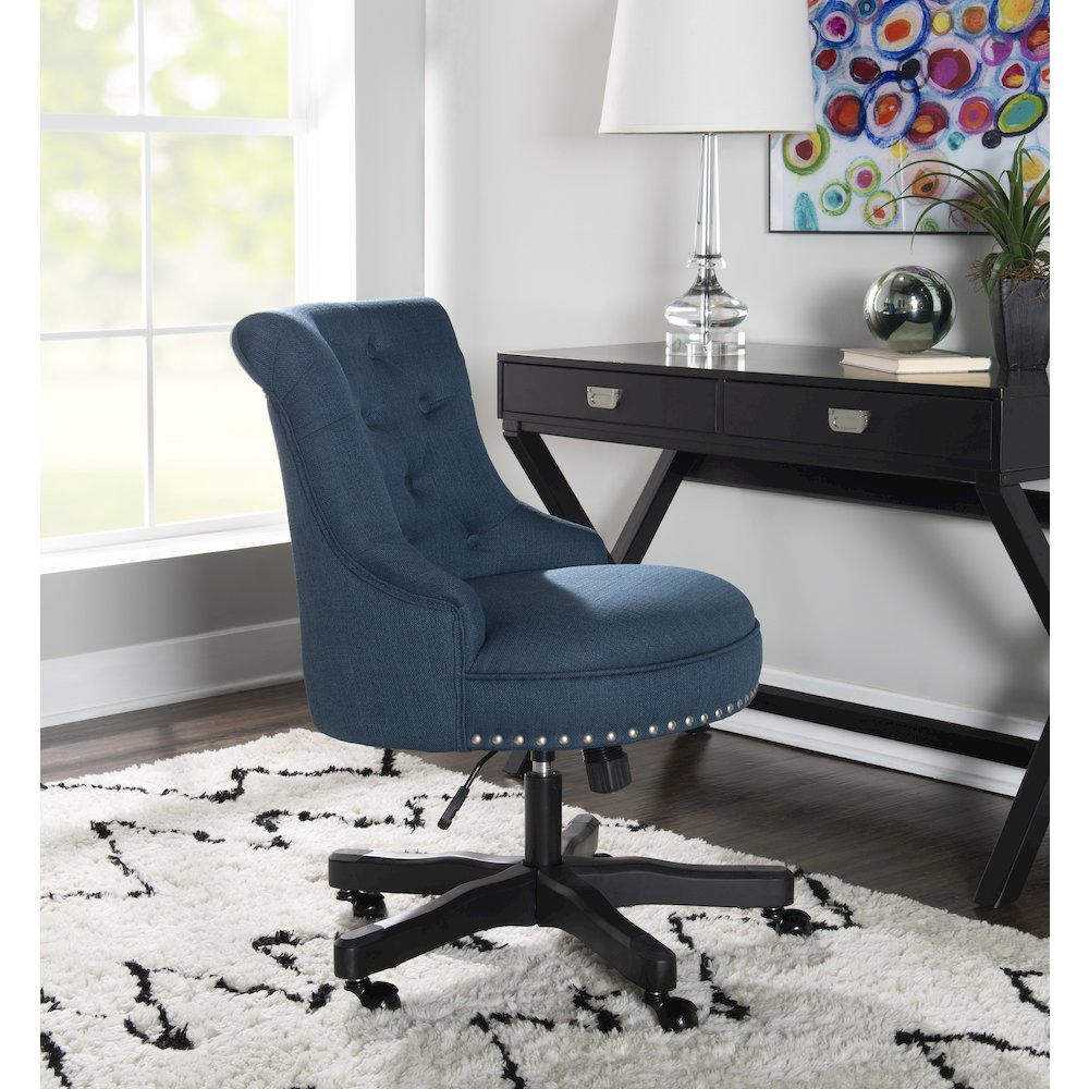 Sinclair Office Chair, Azure Blue
