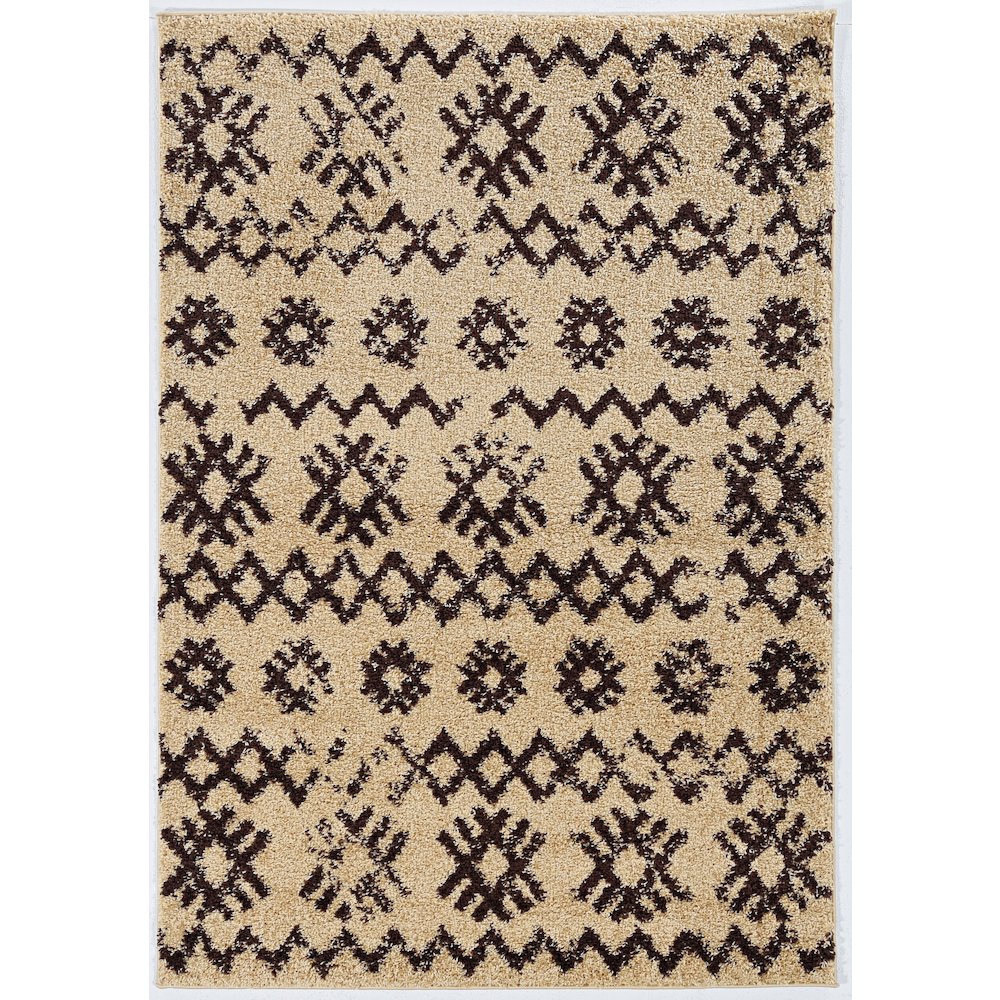 Moroccan Mekenes Camel & Brown 5x7, Rug