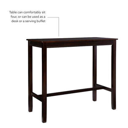 Claridge 3Pc Bar Set Walnut Linen